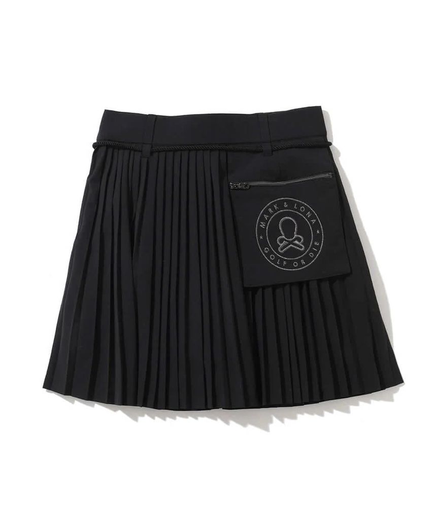 Váy golf Ripple Pleat Utility Skirt MLW-5C-AE02 (Black) | MARK & LONA