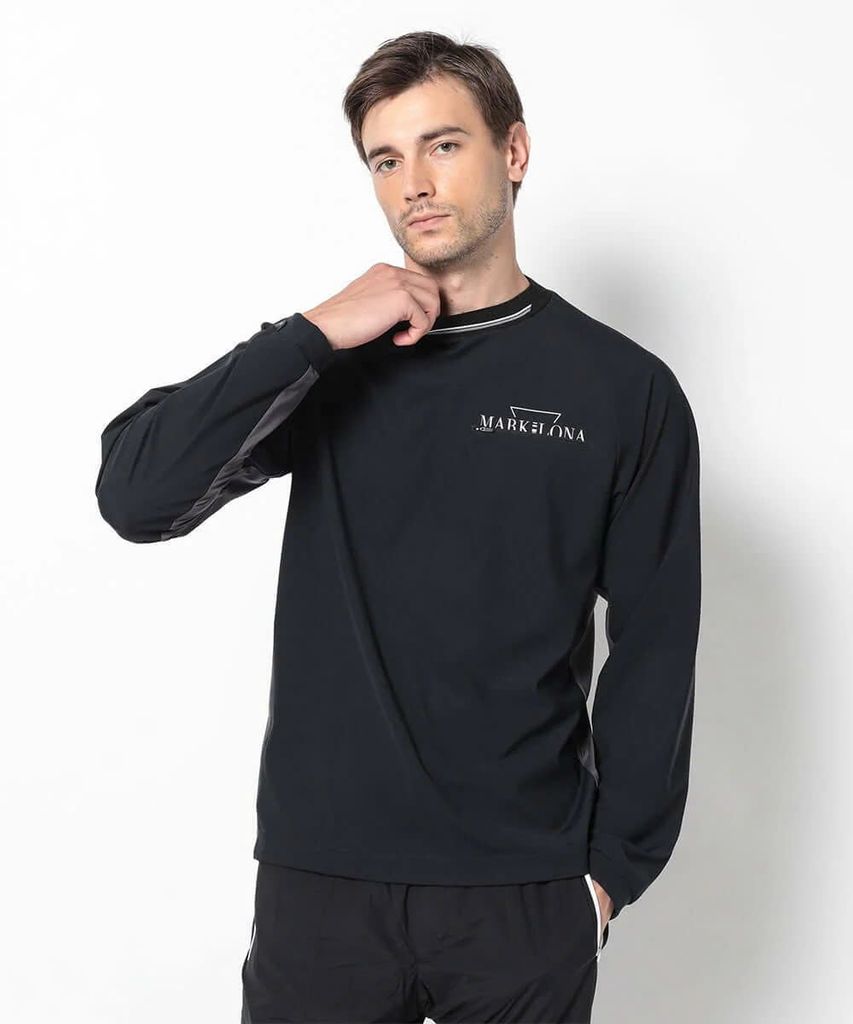 Áo golf nam tay dài SFMT MCM-5C-AA51 (Black) | MARK & LONA