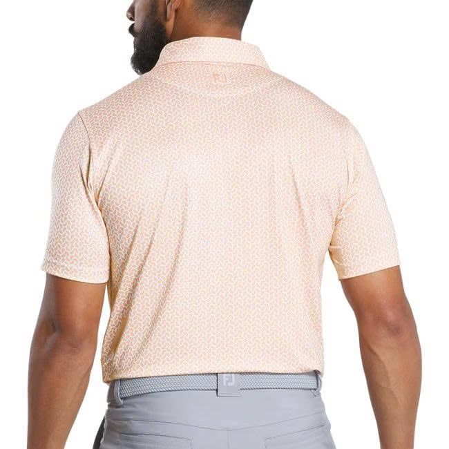 Áo Golf Nam Tay Ngắn Footjoy Citrus Print Lisle, Self Collar 32594 | F