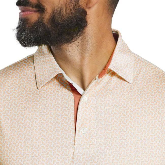 Áo Golf Nam Tay Ngắn Footjoy Citrus Print Lisle, Self Collar 32594 | F