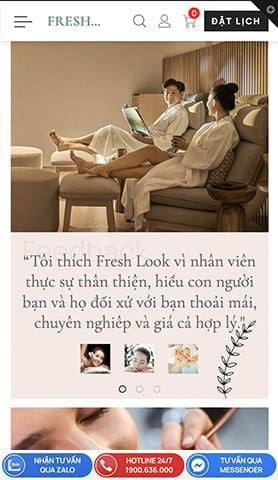 Mẫu website Fresh Look