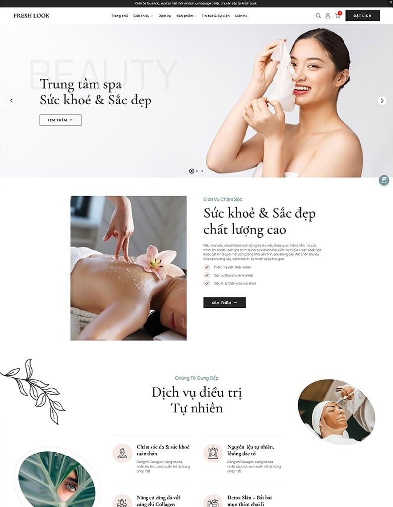 Mẫu website Fresh Look Fresh Look