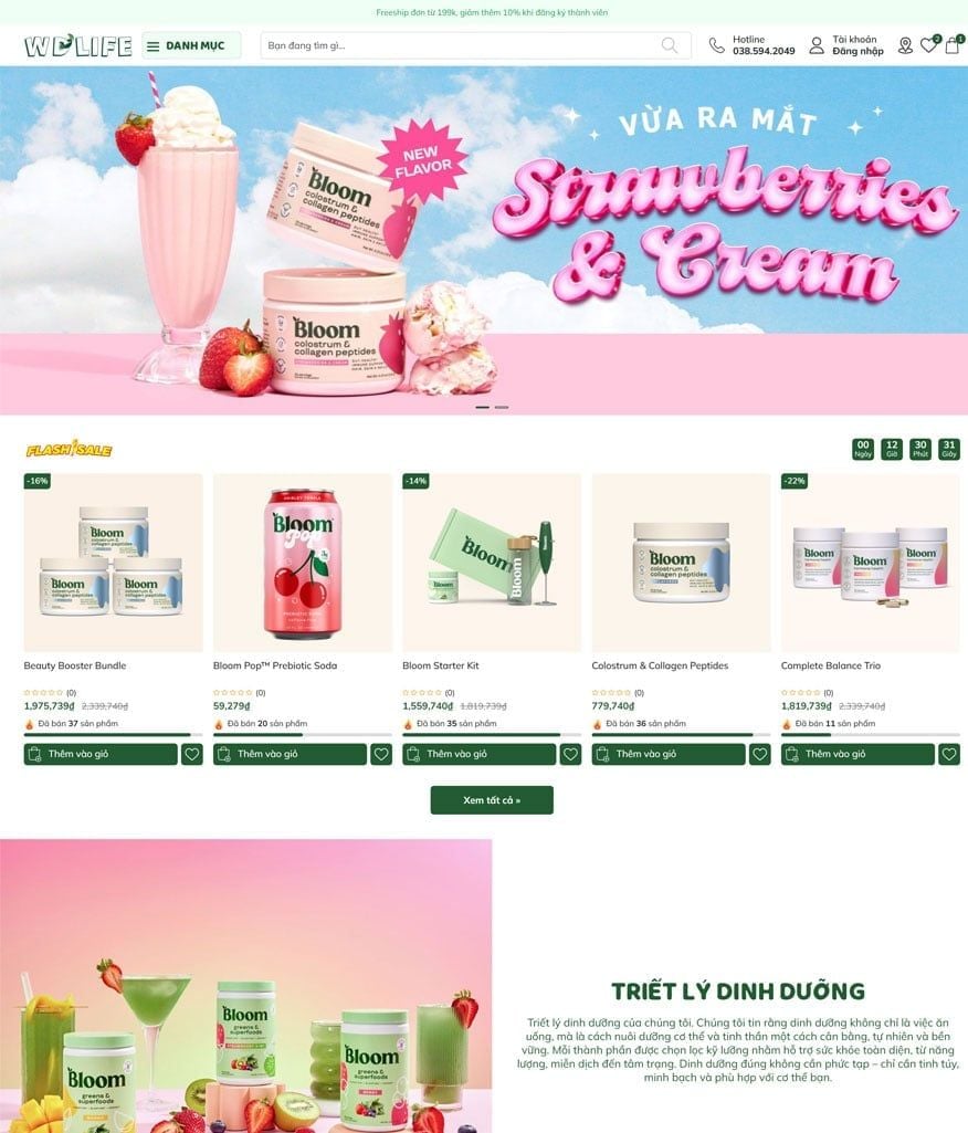 Mẫu website WD Life WD Life