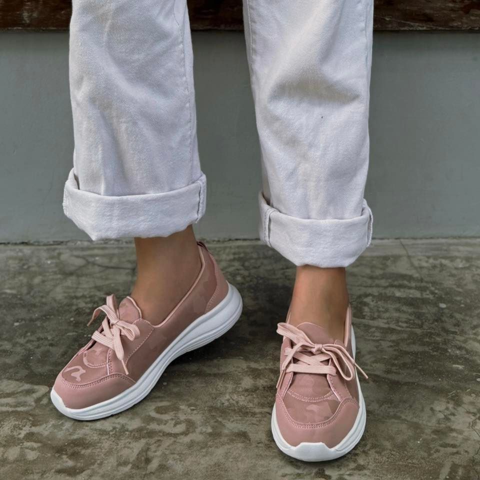 Kirei Walk BG Breathable Cột Dây Kem