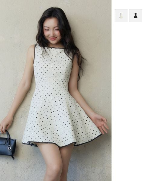 Đầm Ngắn French Ribbon Dress