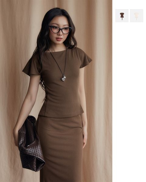 Áo Thun Flare Sleeve Back-Tie