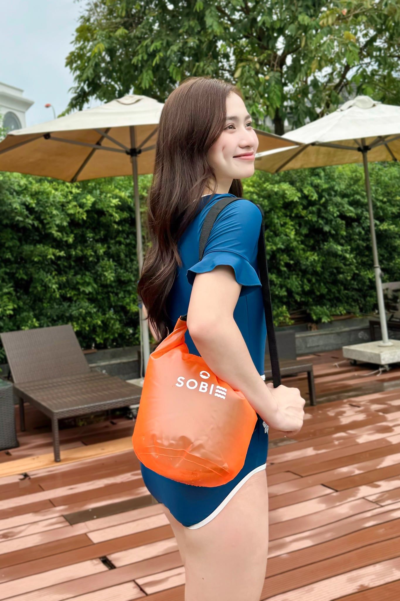 Túi khô chống nước trong suốt 5L Peach