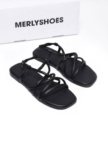 Sandal Dây Mảnh, Dép Sandal Nữ, Sandal Đen, Sandal Big Size