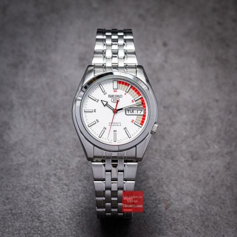 Đồng hồ nam dây thép Seiko 5 automatic Vintage SNK369K1 size 37mm