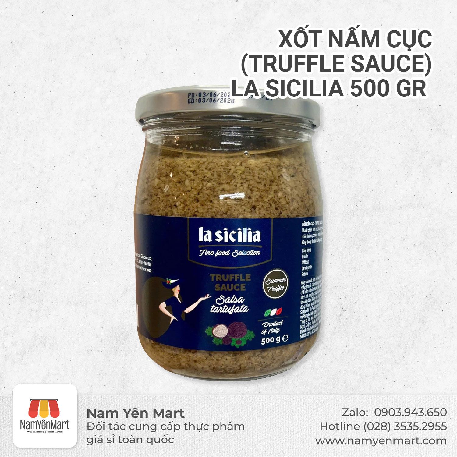 Xốt Nấm cục (Truffle Sauce) La Sicilia - 500 gr