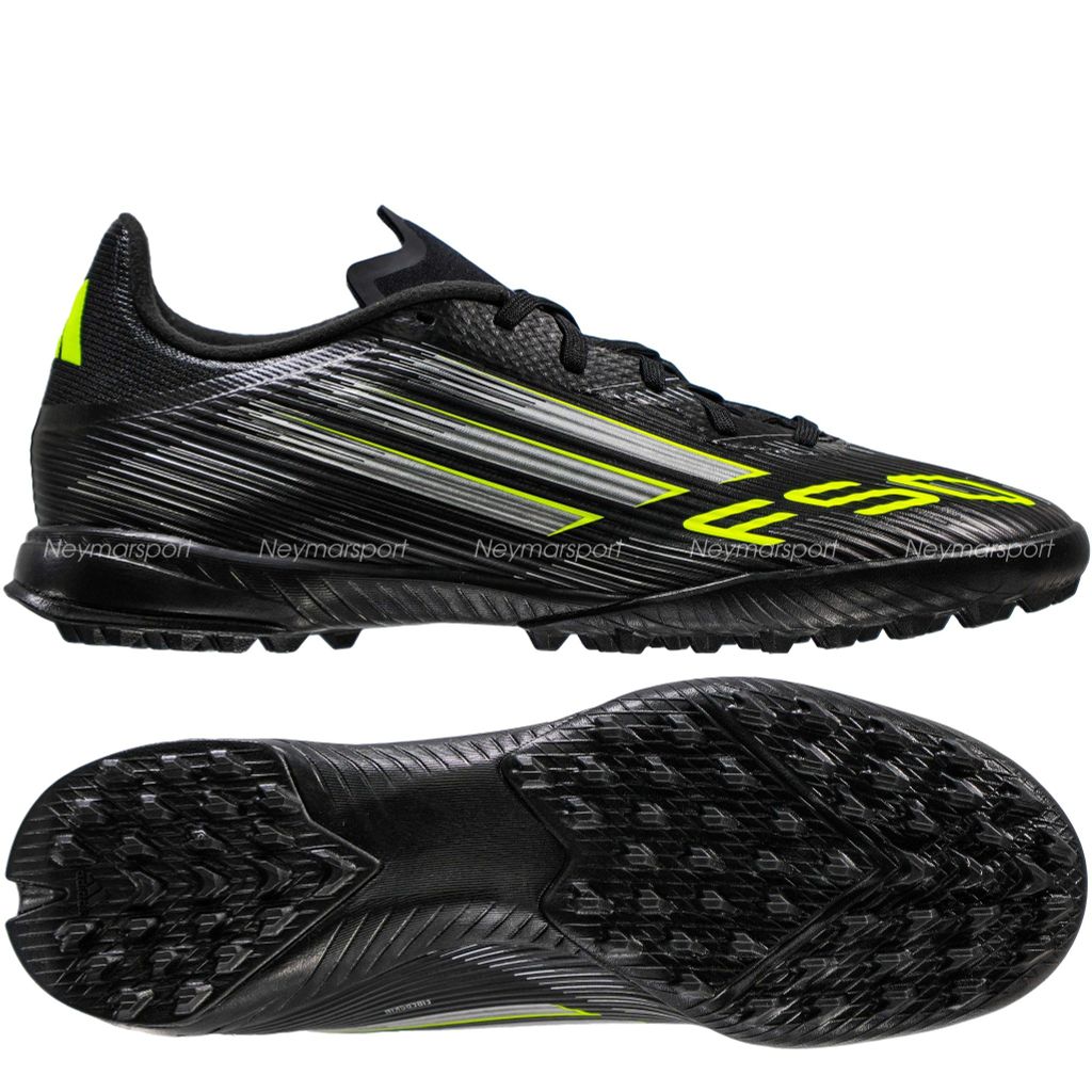 Giày đá bóng Adidas F50 League TF Black Pack - Black/Neon JH7725