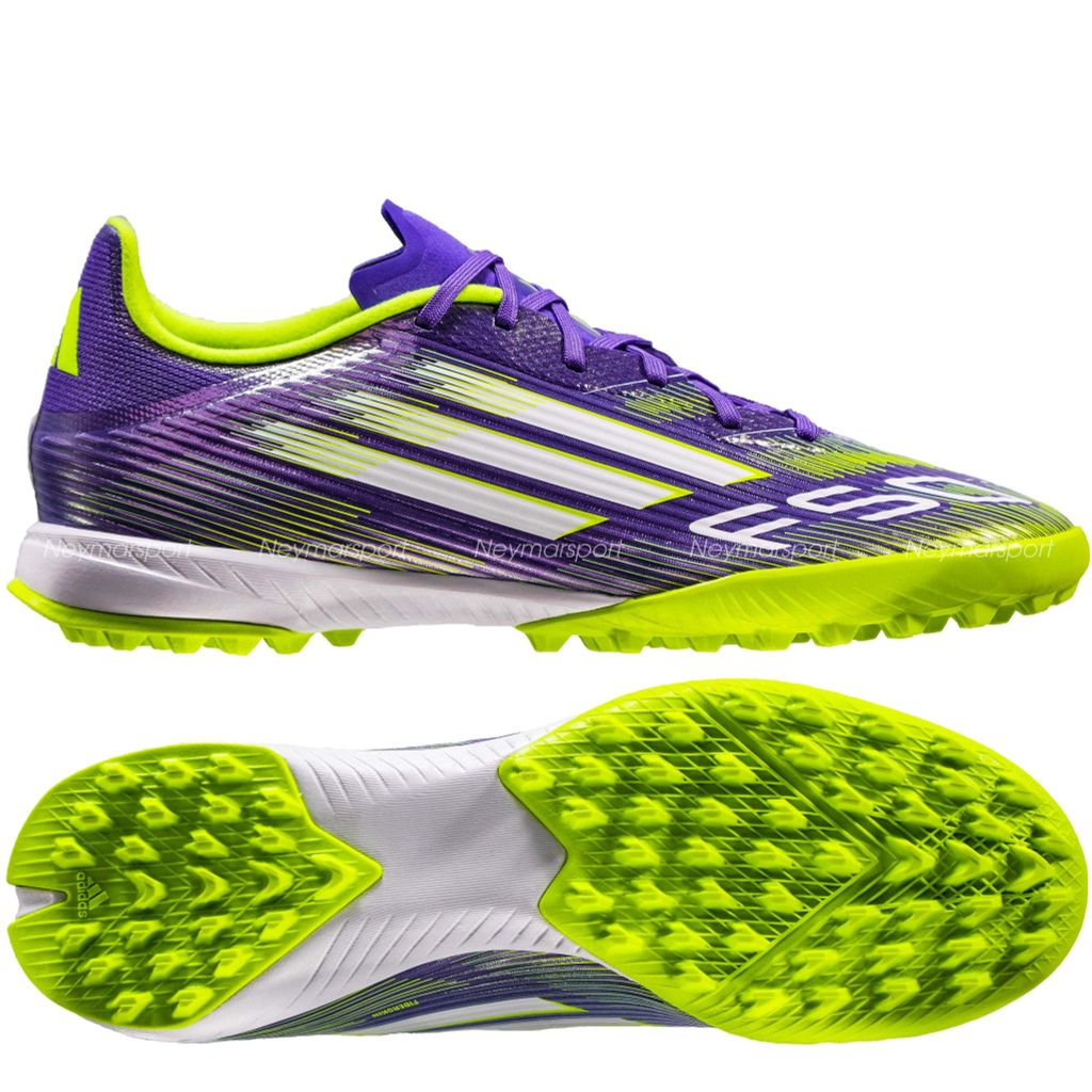 Giày đá bóng adidas F50 League TF Radiant Blaze - Purple Rush/Footwear White/Lucid Lemon JH7724