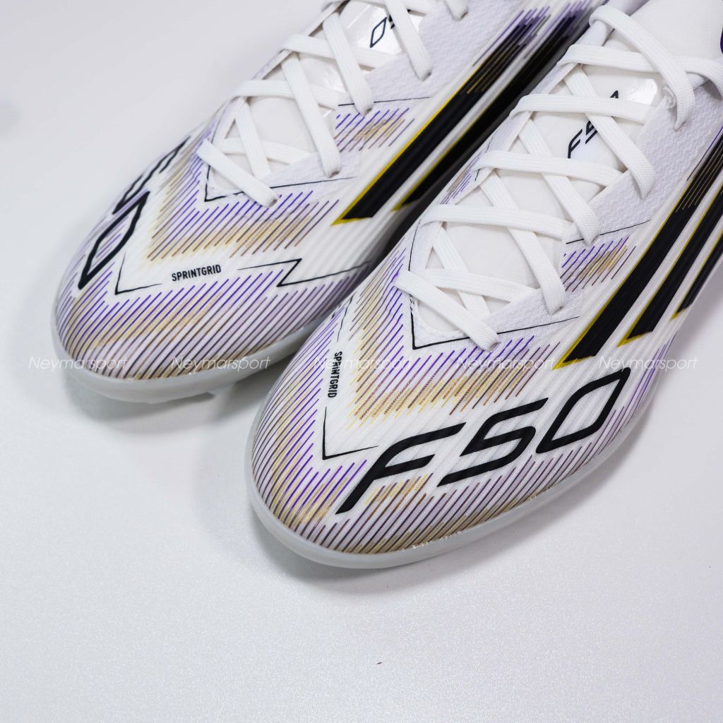 Giày đá bóng adidas F50 League TF Road to Glory - Footwear White/Core Black/Gold Metallic JH7726