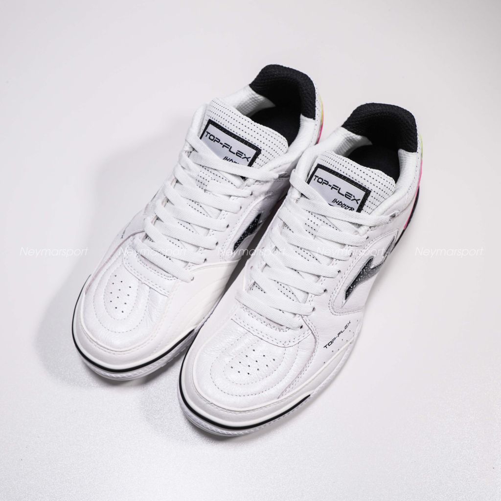 Giày đá bóng Futsal Top Flex 2532 - White/Black Fuchsia TOPW2532IN