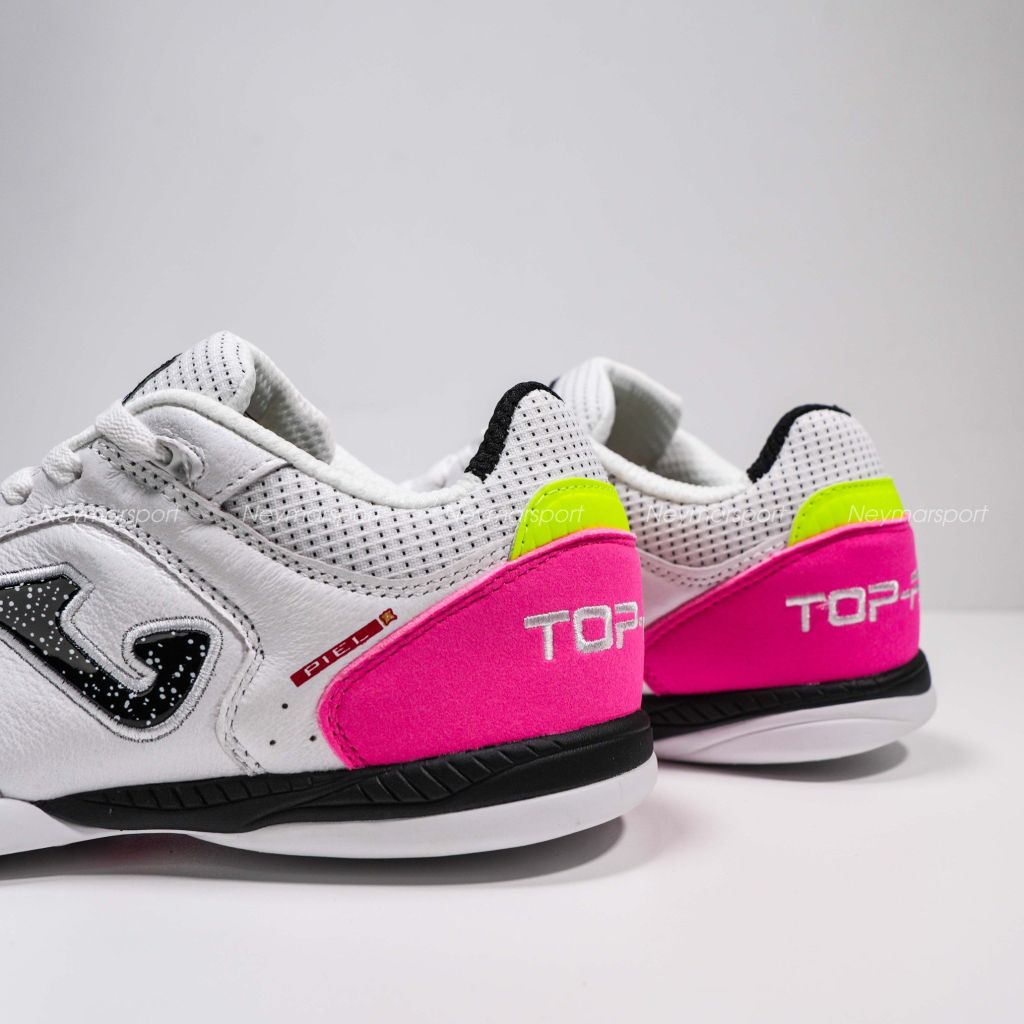 Giày đá bóng Futsal Top Flex 2532 - White/Black Fuchsia TOPW2532IN