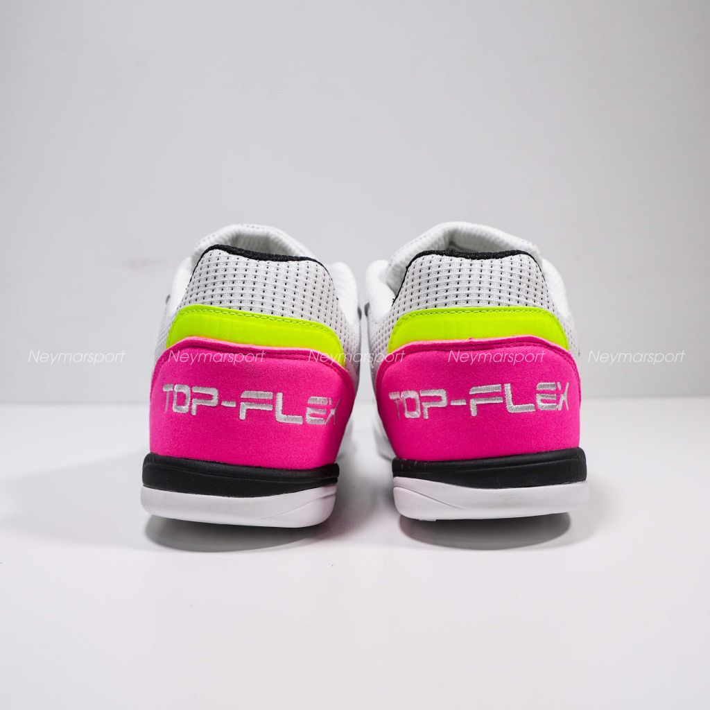 Giày đá bóng Futsal Top Flex 2532 - White/Black Fuchsia TOPW2532IN