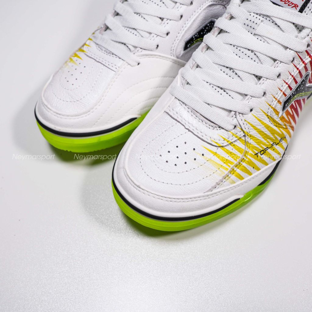 Giày đá bóng Futsal JOMA Top Flex Rebound 2576 - White/Yellow/Red TORW2528IN