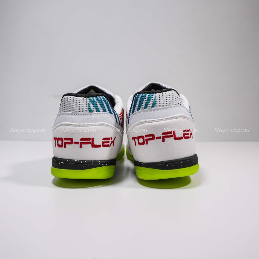 Giày đá bóng Futsal JOMA Top Flex 2576 - White/Yellow/Red TOPW2576IN
