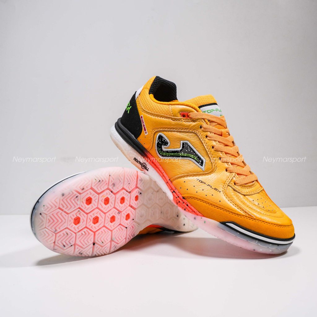 Giày đá bóng Futsal JOMA Top Flex Rebound 2528 - Fluor Saffron TORW2528IN