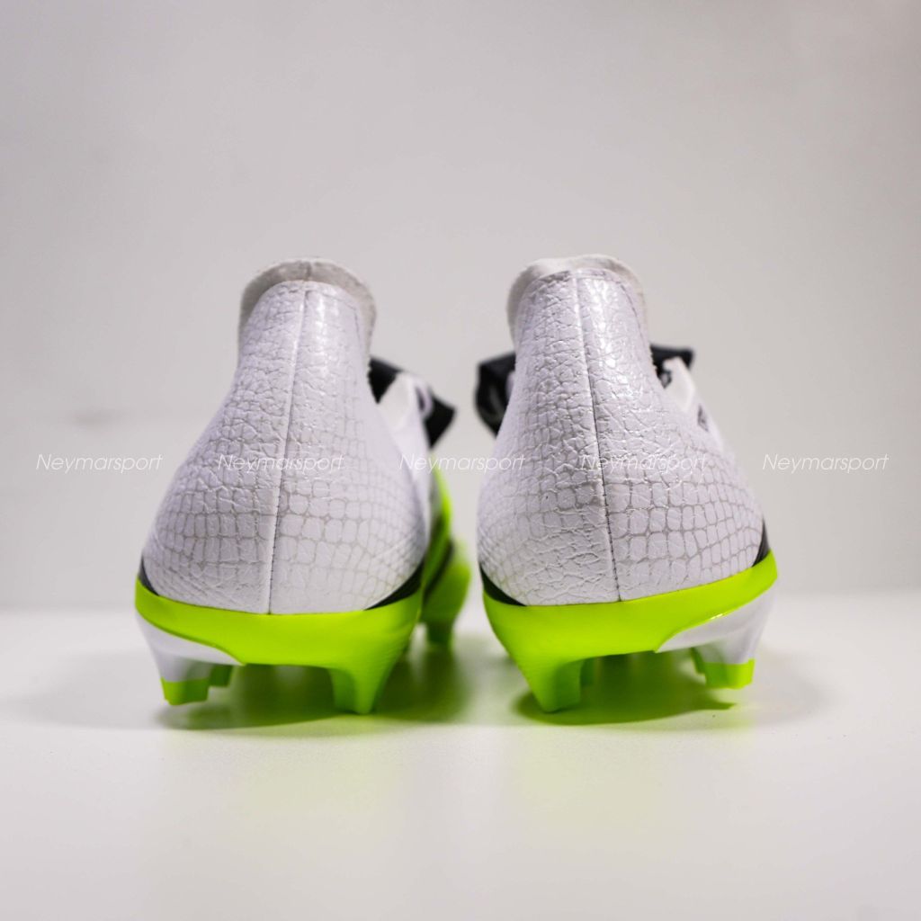 Giày đá bóng adidas Predator League Fold-over Tongue FG/AG Radiant Blaze - Footwear White/Core Black/Lucid Lemon JI1111
