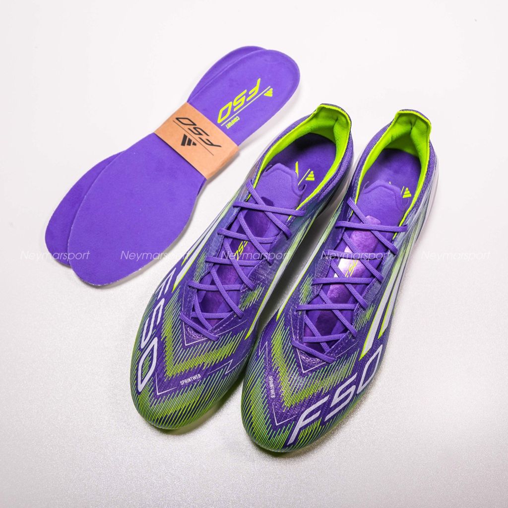 Giày đá bóng adidas F50 Elite FG Radiant Blaze - Purple Rush/Footwear White/Lucid Lemon JH7615
