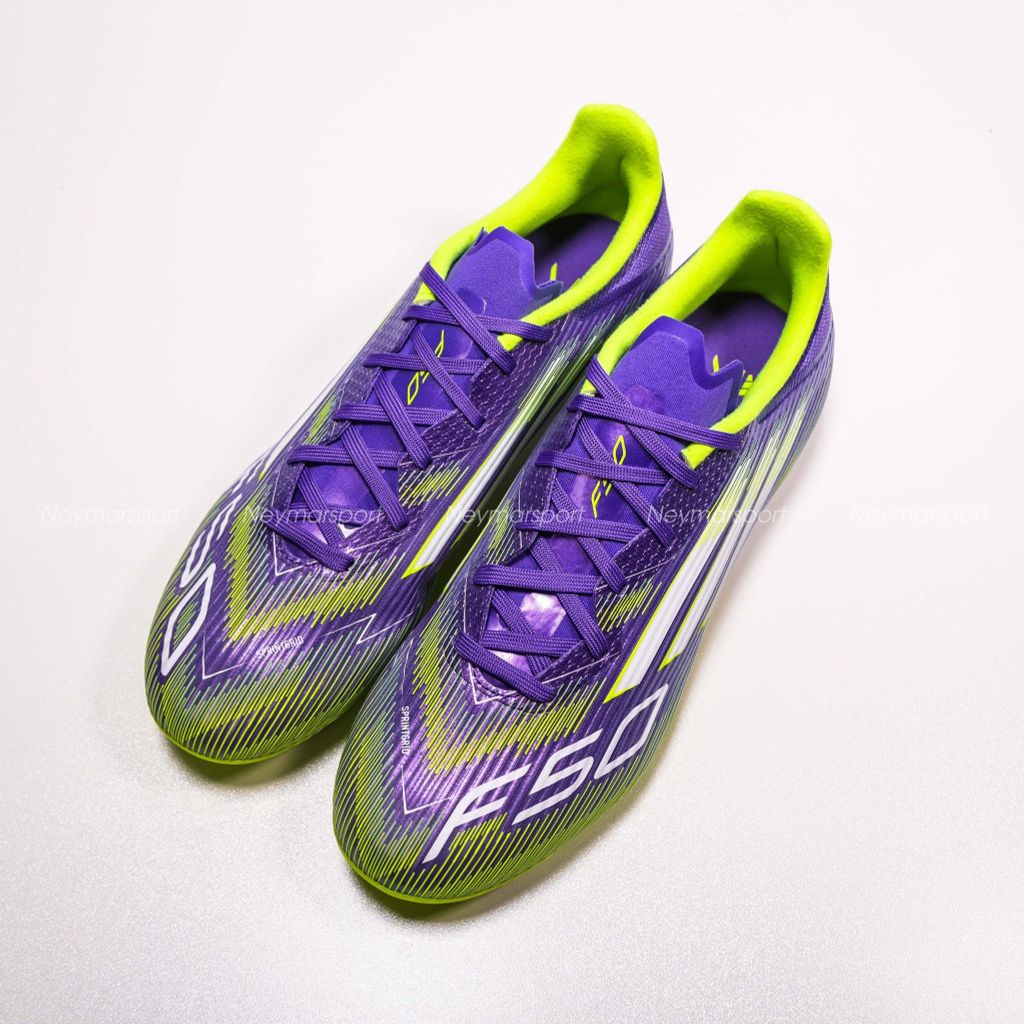 Giày đá bóng adidas F50 League FG/AG Radiant Blaze - Purple Rush/Footwear White/Lucid Lemon JI0003