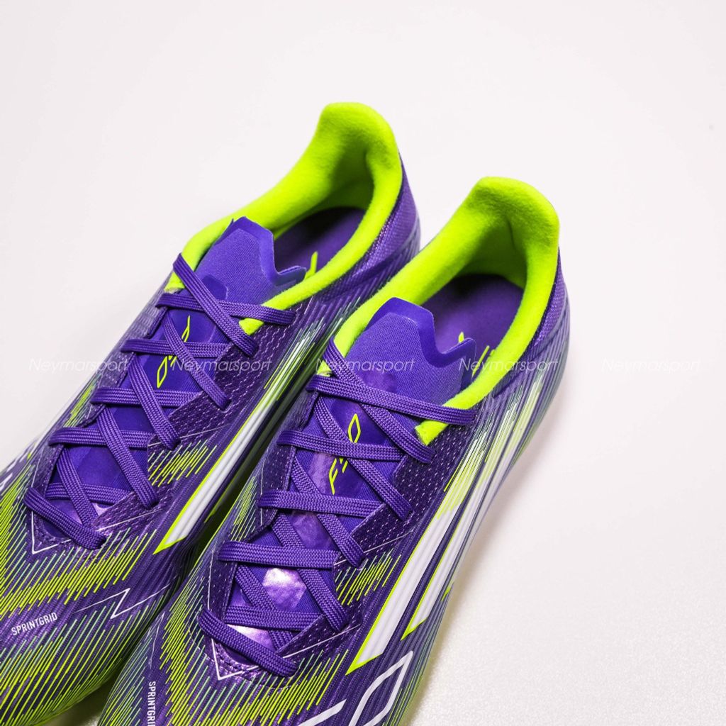 Giày đá bóng adidas F50 League FG/AG Radiant Blaze - Purple Rush/Footwear White/Lucid Lemon JI0003