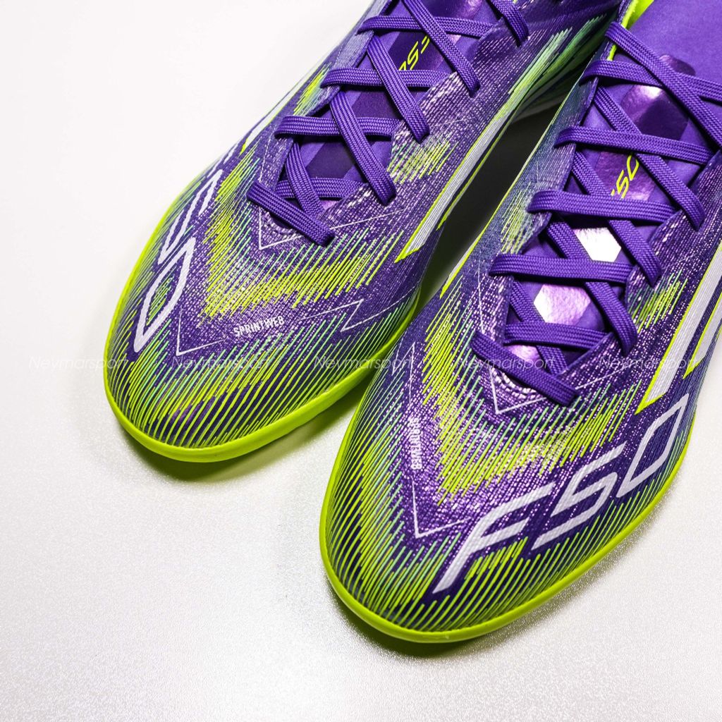 Giày đá bóng adidas F50 Pro TF Radiant Blaze - Purple Rush/Footwear White/Lucid Lemon JH7665