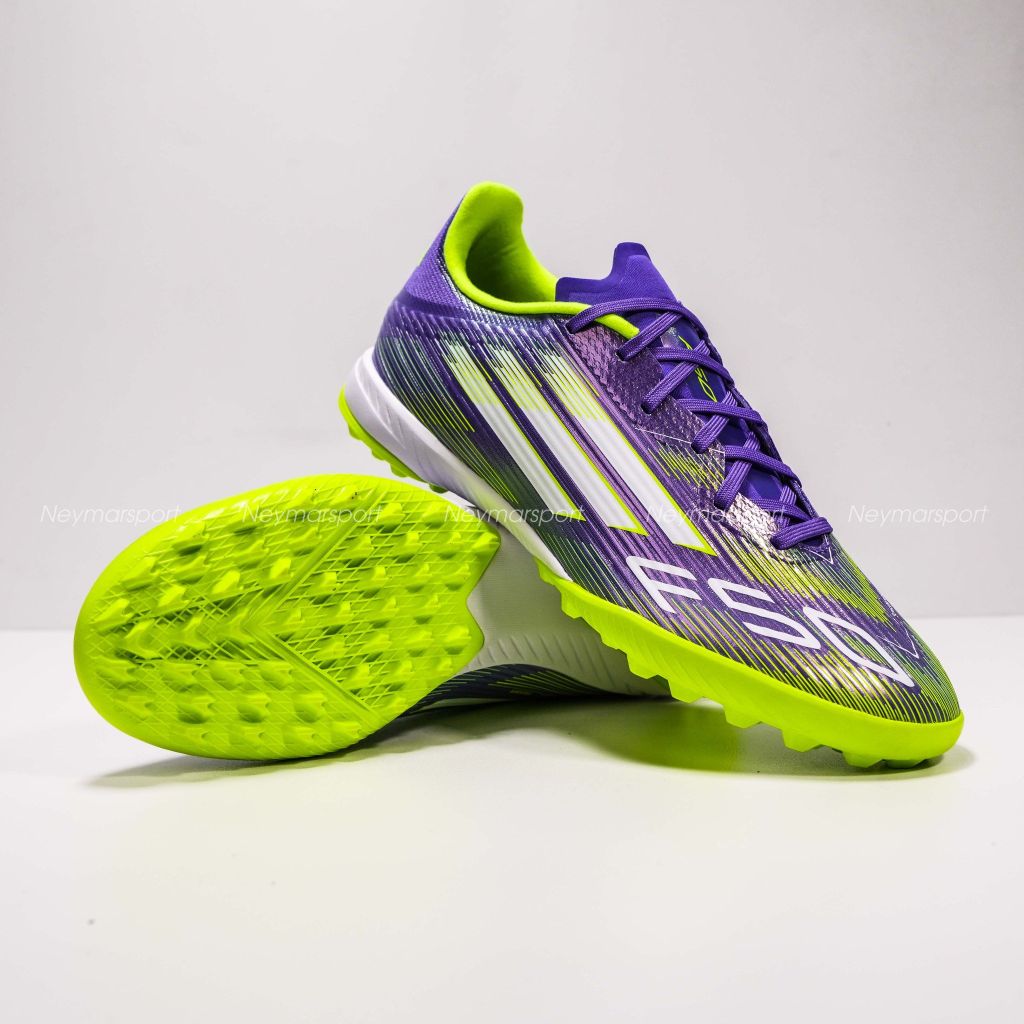 Giày đá bóng adidas F50 League TF Radiant Blaze - Purple Rush/Footwear White/Lucid Lemon JH7724