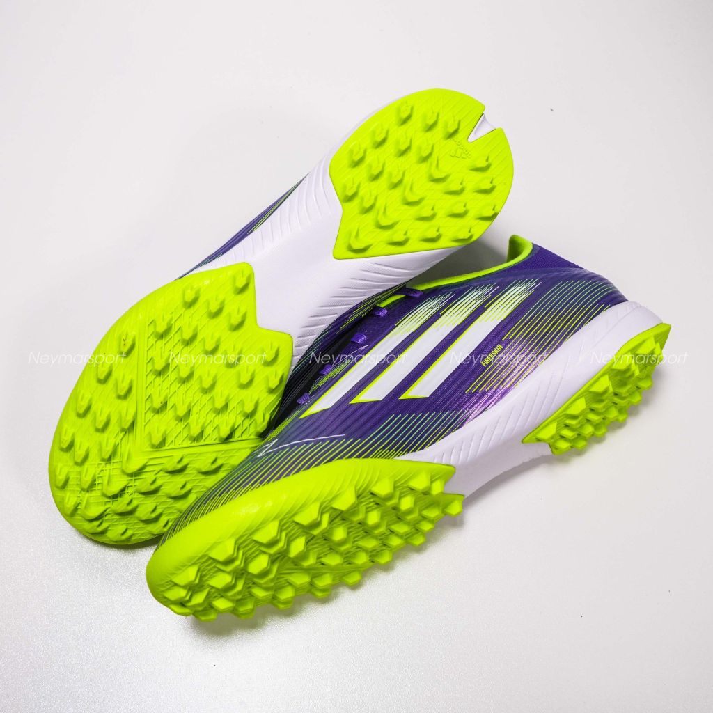 Giày đá bóng adidas F50 League TF Radiant Blaze - Purple Rush/Footwear White/Lucid Lemon JH7724