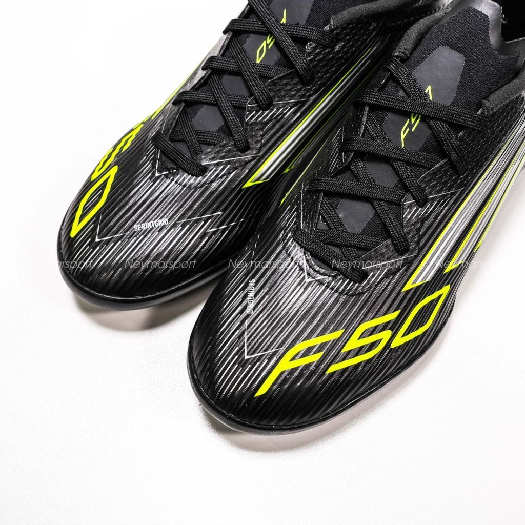 Giày đá bóng Adidas F50 League TF Black Pack - Black/Neon JH7725