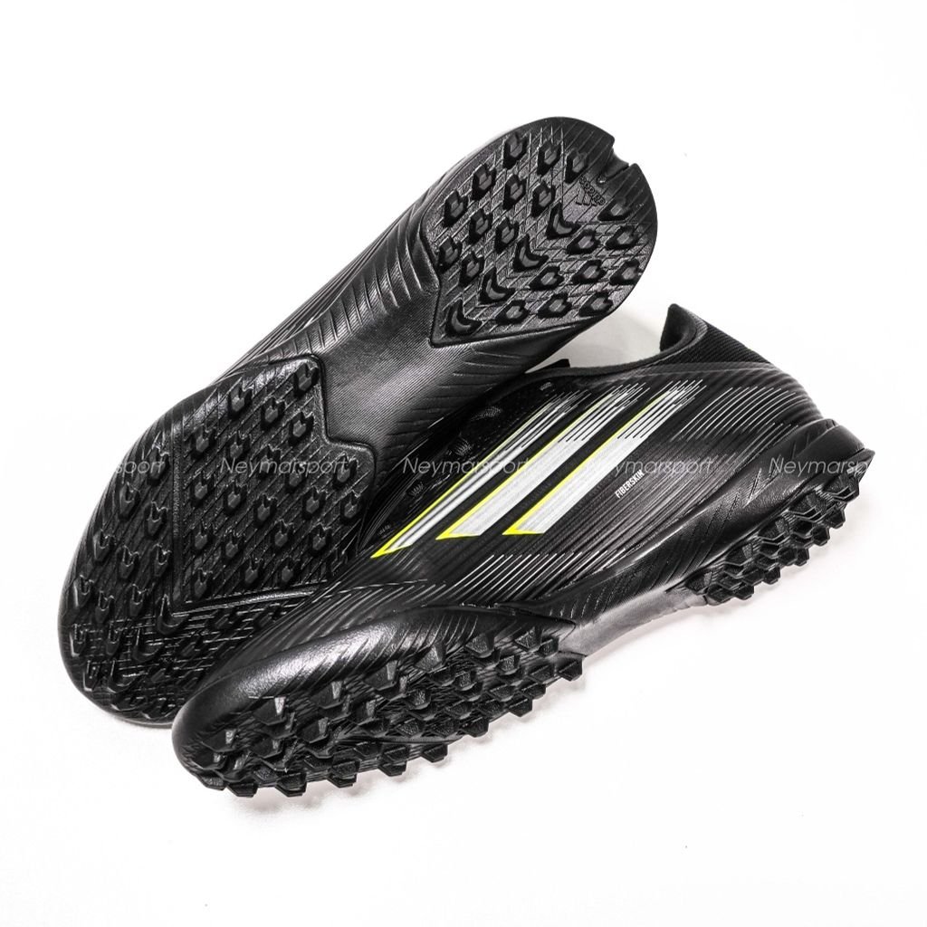 Giày đá bóng Adidas F50 League TF Black Pack - Black/Neon JH7725