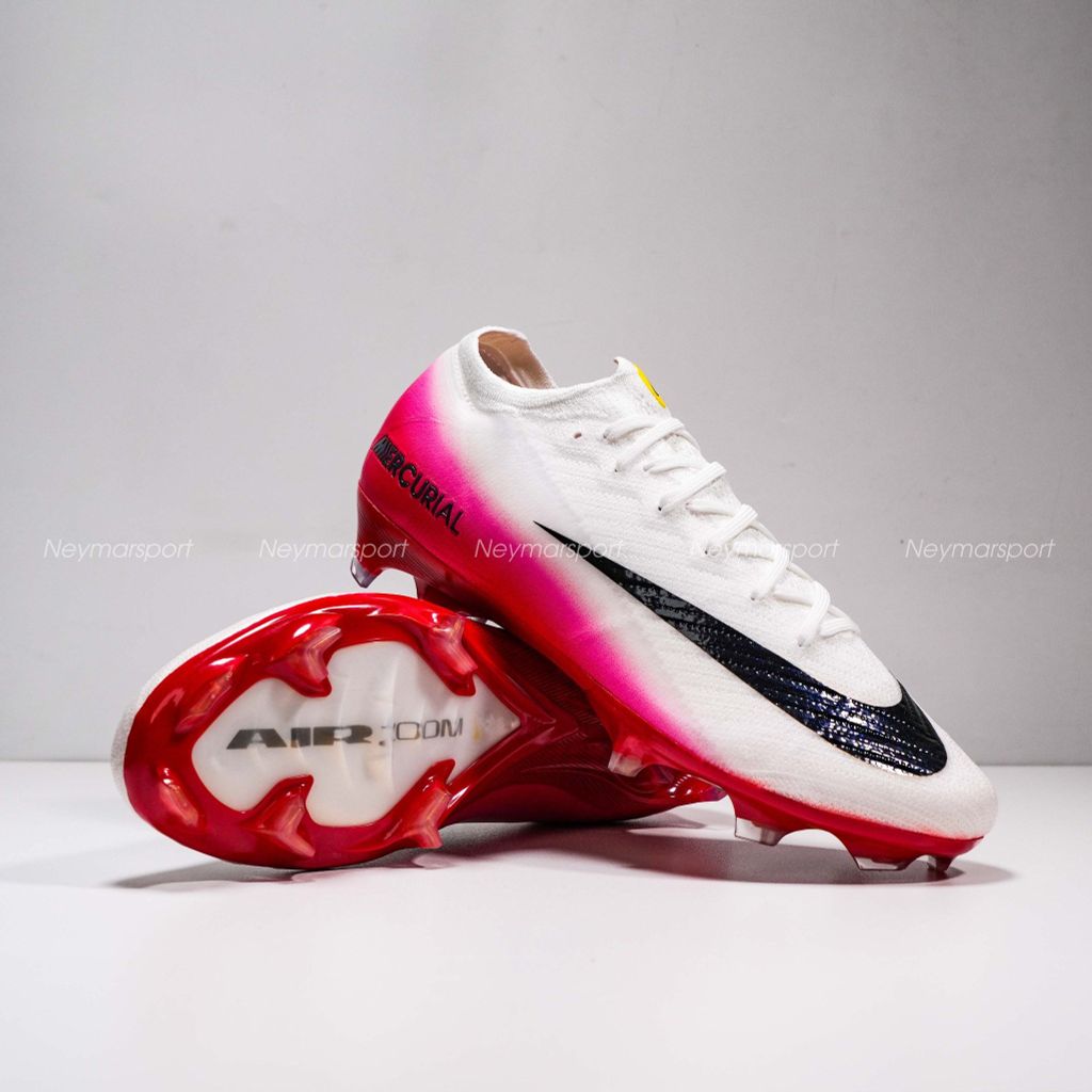 Giày đá bóng cỏ tự nhiên Nike Air Zoom Mercurial Vapor 16 Elite FG Fear Nothing - White/University Red/Dark Obsidian HJ7325-600