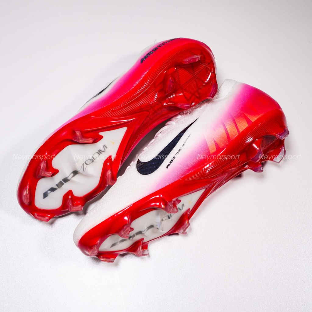 Giày đá bóng cỏ tự nhiên Nike Air Zoom Mercurial Vapor 16 Elite FG Fear Nothing - White/University Red/Dark Obsidian HJ7325-600
