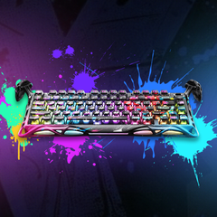 Bàn Phím Cơ Gaming GravaStar Mercury V75 Pro Special Edition Neon Graffiti - Switch Từ Tính Gateron Jade, Tốc Độ 8KHz, Tùy Chỉnh Actuation, RGB Đa Chế Độ
