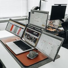 Màn Hình Laptop FOPO 14inch 3 Màn FHD 1080P - Xoay 225 độ, Kết Nối 1 Cáp Tăng 400% Hiệu Suất