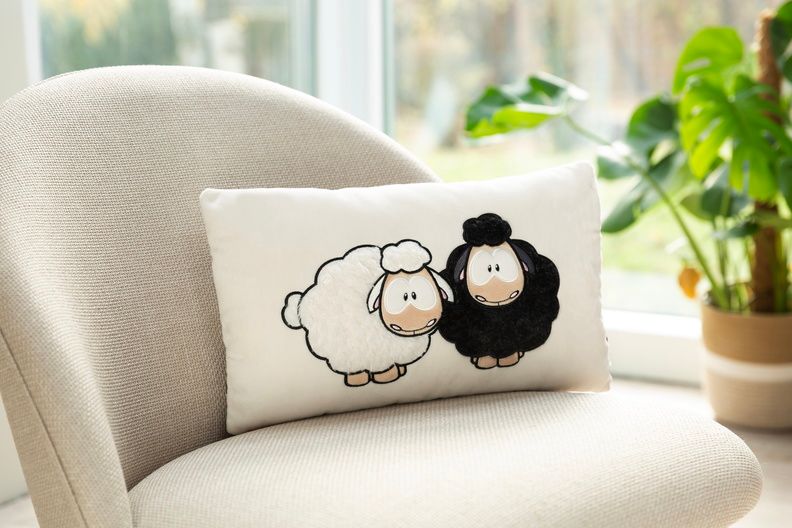 Thú nhồi bông 43x25cm-49682 Wooly Gang gối NICI GERMANY GO GREEN