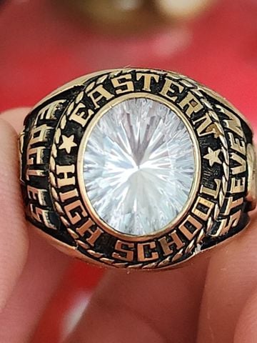 nhẫn mỹ xưa hợp kim xi vàng hãng Jostens 