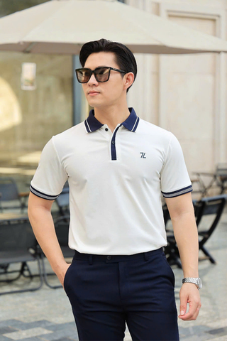 ÁO THUN POLO LOGO Z TRẮNG - VH003898