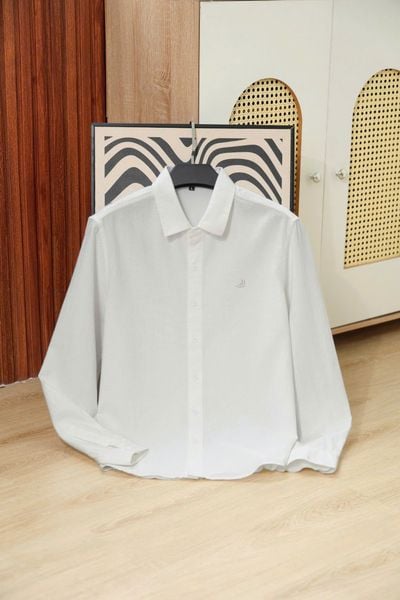 ÁO SƠ MI NAM TAY DÀI LINEN MÀU TRẮNG - T003729