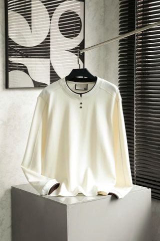 ÁO THUN NAM TAY DÀI MÀU TRẮNG - ZOE002003