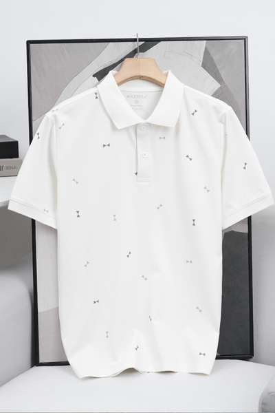 ÁO THUN POLO LẠNH INFULL TRẮNG - VH003899