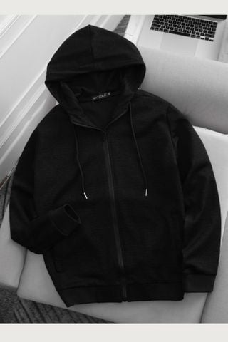 ÁO KHOÁC NAM MÀU ĐEN P003844