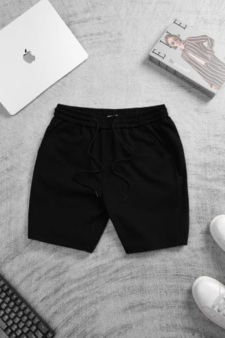 QUẦN SHORT THUN ĐEN - D003537