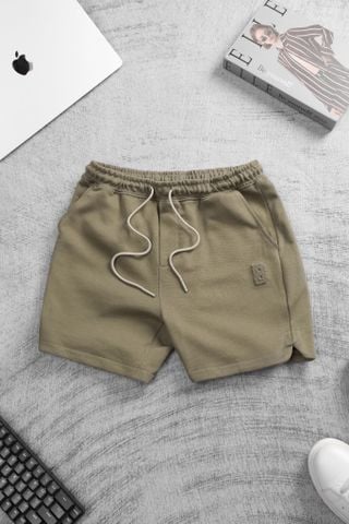 QUẦN SHORT THUN NÂU - D003538