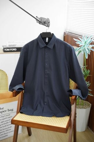 ÁO SƠ MI NAM TAY DÀI XANH ĐEN - JC002006