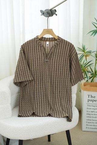 ÁO THUN CỔ TRÒN TIM NÂU - XSL002005
