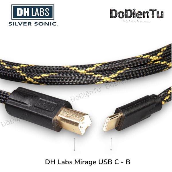 DH Labs Mirage USB Cable C to B | Made in USA | Đồ Điện Tử