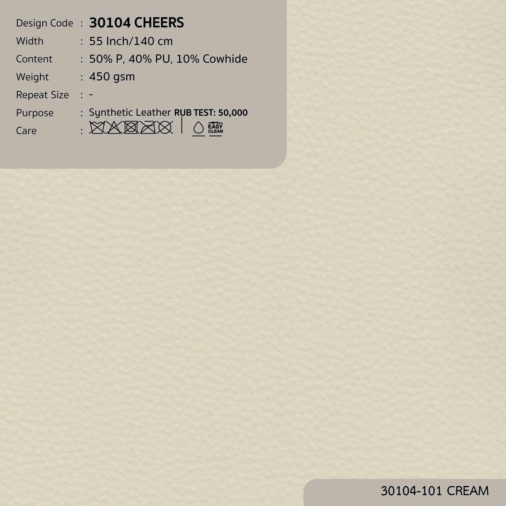 30104 vải PVC bọc nệm ghế CHEERS 5 màu copyright 2025