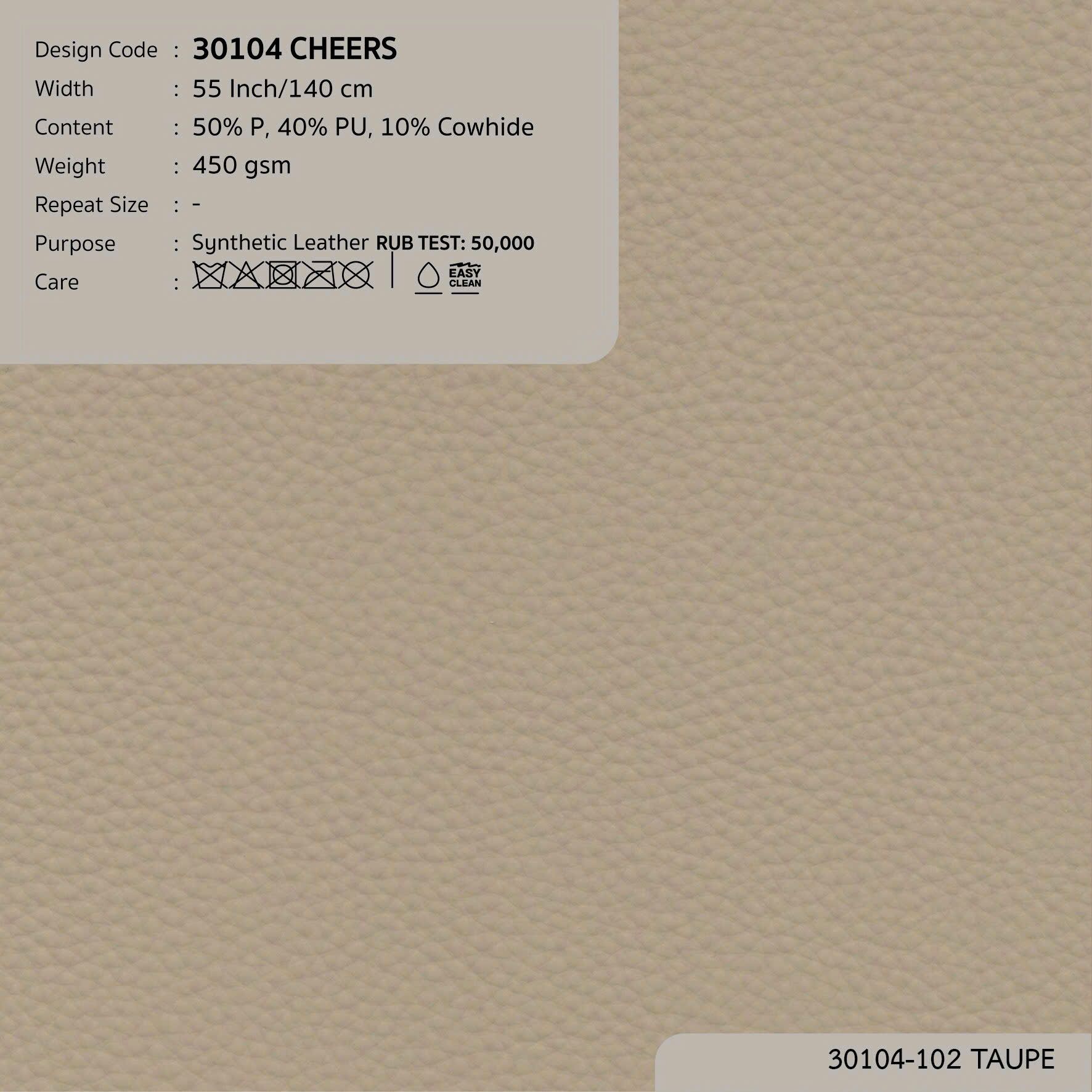 30104 vải PVC bọc nệm ghế CHEERS 5 màu copyright 2025